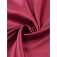 thumbnail image 5 of INSPIRE CHIC Women's Satin Sleeveless One Shoulder Belted Split Ruffle Evening Cocktail Dress Burgundy L, 5 of 5