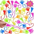 thumbnail image 1 of Party Favors Sticky Hands Bulk, 60 unidades, para niños de 4 a 12 años, 1 of 7