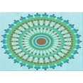 thumbnail image 1 of Ahgly Company Machine Washable Indoor Rectangle Transitional Seafoam Green Area Rugs, 7' x 10', 1 of 7