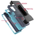 thumbnail image 3 of for Motorola Moto G 5G 2022 Case, Heavy Duty Rugged Defender Case with [Belt Clip Holster] [Built in Screen Protecotr], Shockproof Full Body Protection Kickstand Cover for Moto G 5G (2022) Gray, 3 of 8