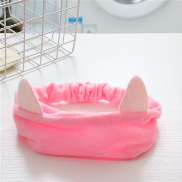 Bonitas y lindas orejas de conejo tridimensionales, banda para el cabello para lavarse la cara, mascarilla de maquillaje, banda para el cabello, accesorios para el cabello de estilo coreano