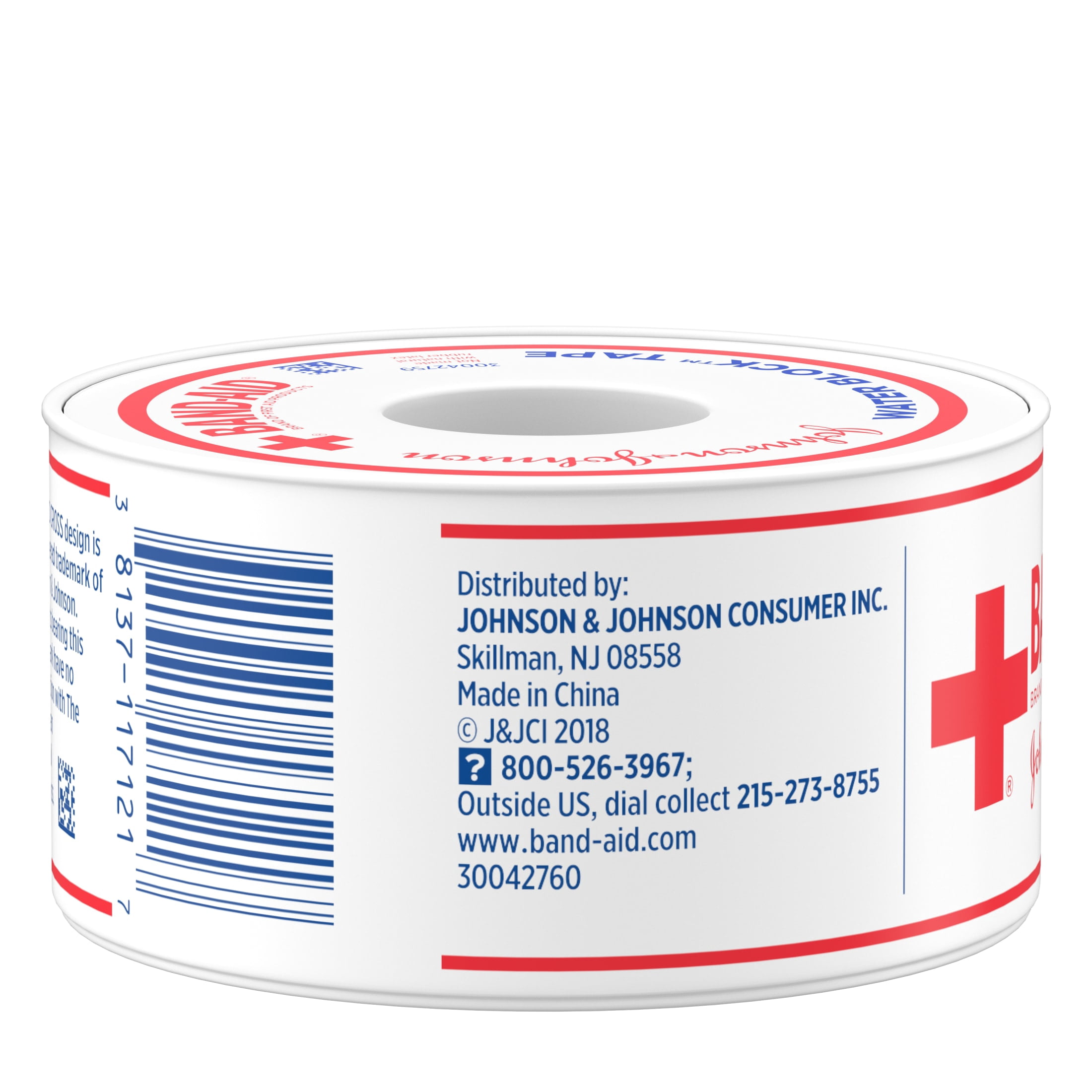 (6 pack) Band-Aid Brand First Aid Water Block Waterproof Adhesive Tape Roll, 1 In x 10 yd