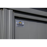 Arrow Classic 14 x 12 x 7 ft Charcoal Steel Storage Shed
