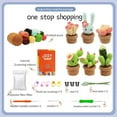 thumbnail image 3 of TLKKUE Cactus Crochet Knitting Tools Kit With Instruction For Knitting And Weaving Unfinished Material Package DIY Handcraft Set, 3 of 7