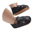 thumbnail image 4 of Ticikt Baby Crib Shoes, Closed Toe Soft Sole First Walker Sandals for Infants 0-18 Months,X10 Black, 4 of 9
