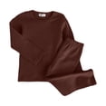 thumbnail image 4 of Girls' Set Baby Warm And Winter Solid Color Home Clothes Underwear Set Boys' And Girls' 1T 2T 3T 4T 5T 6T 7T Gift Set 5-6 Years, 4 of 7
