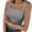 Gray, variant on Plebaso Women's Ribbed Tank Tops Square Neck Sleeveless Slim Tanks Summer Beach Casual Tee for Women