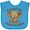 Turquoise, variant on Inktastic Loved by Great Grandpa Elephant Heart Boys or Girls Baby Bib