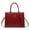 Red stone pattern, variant on Luxury Elegance.Vintage Red Checkered Embossed Women's Handbag, Exquisite Heart-shaped Pendant Shoulder & Crossbody Bag - Fashion-forward, Versatile for All Occasions, Premium Textured Craftsmanship