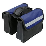 18x15x15cm Bike Saddlebag Bicycle Frame Bag Tool Pouch Pack Storage Bag Waterproof Black Blue