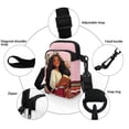 thumbnail image 5 of HELLHERO Heart-Shaped Red Ribbon Pattern Breast Cancer Theme Double-layer Shoulder Bags 2 Zippers for Daily Use, 5 of 7
