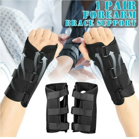 Wrist Splint, Breathable Hand Stabilizer Brace for Carpel Tunnel Syndrome, Tendonitis, and Acute Sprains, Black M, 1