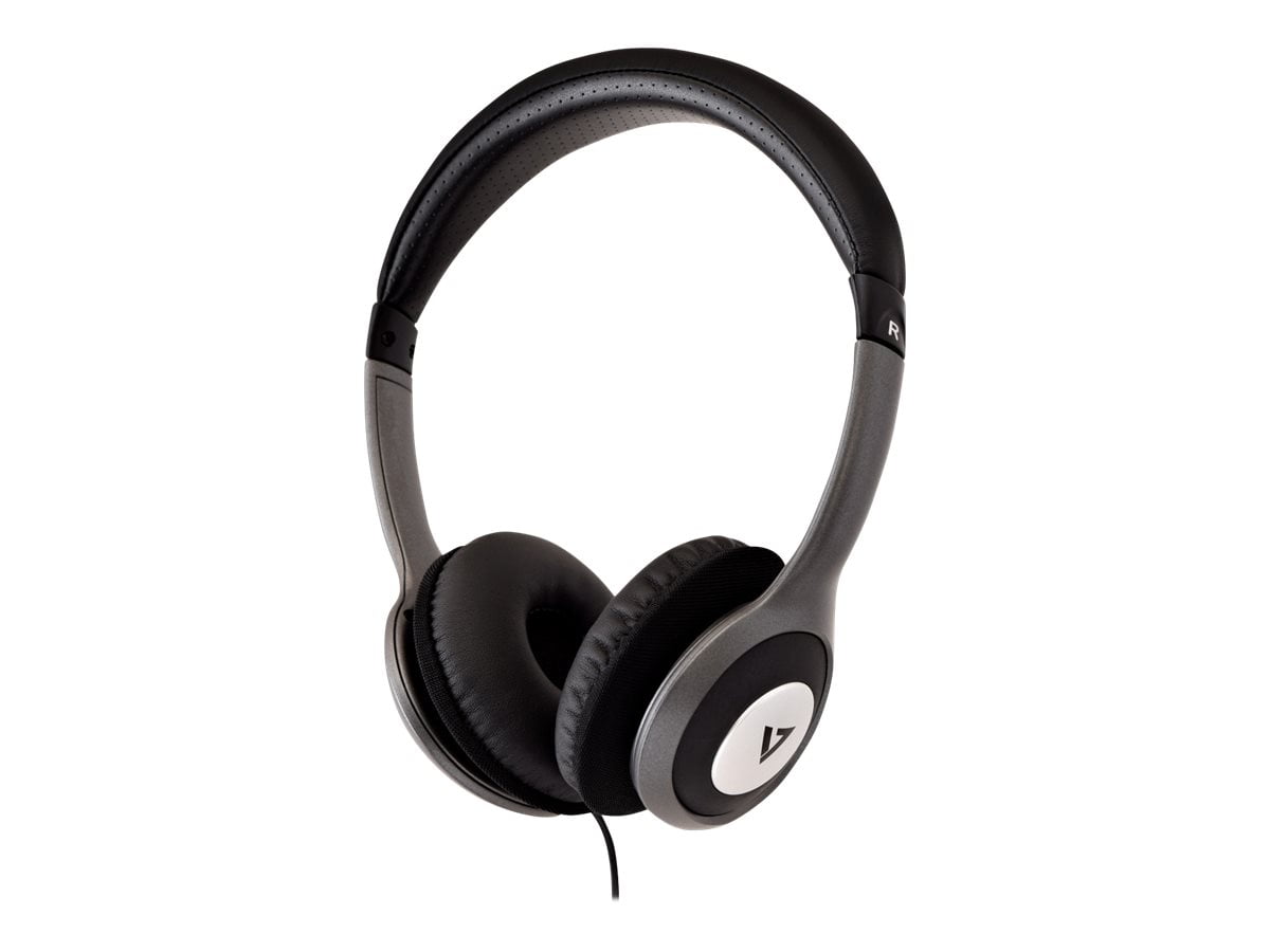 V7 HA5202NP Headphones onear wired 3.5 mm jack gray, black