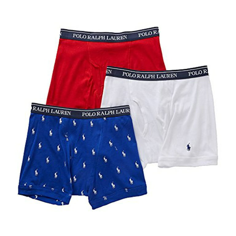 Polo Ralph Lauren Boxer Briefs Men's 3-Pack Cotton Classic Fit Underwear  LCBB 