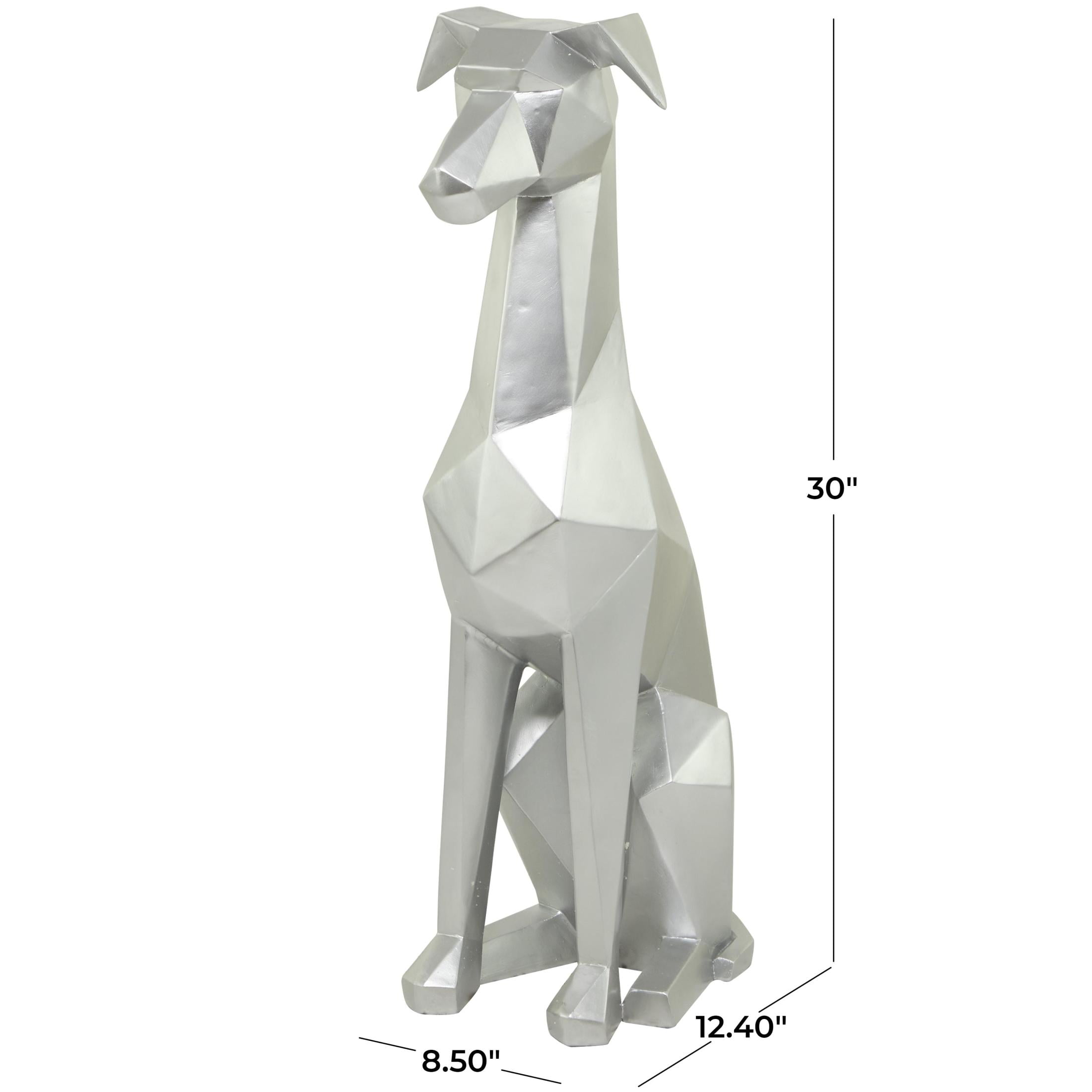 The Novogratz Polystone Cubist Dog Sculpture - Walmart.com