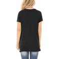 thumbnail image 4 of yillto Womens Tops Short Sleeve V Neck Shirts Loose Casual Blouses Summer Criss Cross Tees Clothes, 4 of 6