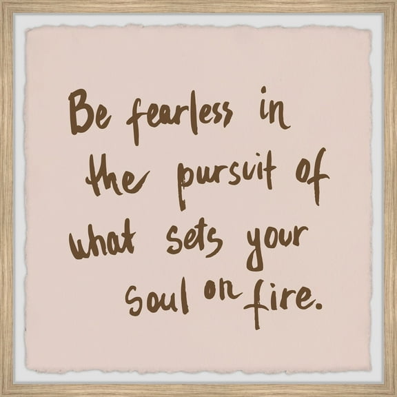 Marmont Hill Overcome Your Fears Framed Painting Print