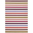thumbnail image 2 of Unique Loom Outdoor Striped Collection Area Rug - Lines (4' 1" x 6' 1" Rectangle White/Ivory), 2 of 9