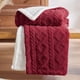 thumbnail image 1 of Manta Bedsure Sherpa de forro polar para sofá, 130 x 150 cm, color rojo, 1 of 7