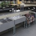 thumbnail image 4 of AmGood  36 in. x 18 in.Stainless Steel Underbar Drainboard | NSF, 4 of 7