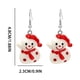 thumbnail image 2 of Pendientes para mujer, regalos para mujer, pendientes navideños de Papá Noel con aceite de colores, pendientes de muñeco de nieve, 2 of 2