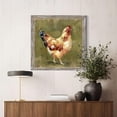 thumbnail image 3 of HFDF Farm Rustic Wall Art Decor: Farmhouse Chicken Wood Prints Vintage Country Animal Picture Artwork Hen Chickens Kitchen Painting for Home Living Room 20x16inch Framed, 3 of 6