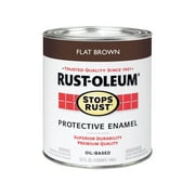 Rust-Oleum 239083 Stops Rust, 32 oz. Quart, Flat Brown