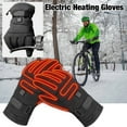 thumbnail image 2 of Winter Electric Heated Gloves Motorcycle Touch Screen Gloves, 2 of 8