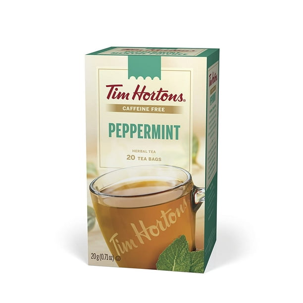 Tim Hortons Peppermint Tea Bags, 20 count, 40g 1.4oz {Imported from