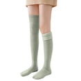 thumbnail image 2 of Compression Socks for Women – Knee High Support Hose for Long Flights Women's Solid Color Thigh High Socks Winter Knee Warmth Cotton Thick Knit Socks, 2 of 2