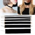thumbnail image 3 of Farfi Women Lady Black Velvet Choker Gothic Necklace Simple Retro Jewelry Xmas Gift (Black Velvet 16mm), 3 of 13
