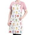 thumbnail image 5 of Flower Fairy Princess Pattern Apron-Garden Aprons for Women with Pockets-Cotton Linen Waterproof Kitchen Cooking Gardening Aprons Adjustable for Kitchen,Cooking,BBQ and Salon 33x27 Inch, 5 of 7