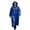 03#Sky Blue, variant on Ladies Long Sleeve Hooded Raincoat Windproof Lightweight Full-Zip Long Rain Jacket for Hiking Travel 3XL