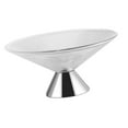 thumbnail image 3 of Frutero de cristal con patas, bandeja para frutas, cuenco con Pedestal moderno para encimera de cocina, cuenco de cristal decorativo para centro de Líneas Argentas, 3 of 9