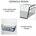 thumbnail image 5 of TRIANU Black Wire Under Cabinet Baskets - 4 Pack- Measures 10.82*9.84*5.11 inch, 5 of 8