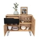 thumbnail image 4 of Mesa Auxiliar Recibidor Cleo Café Claro y Wengue Virtual Muebles, 4 of 6
