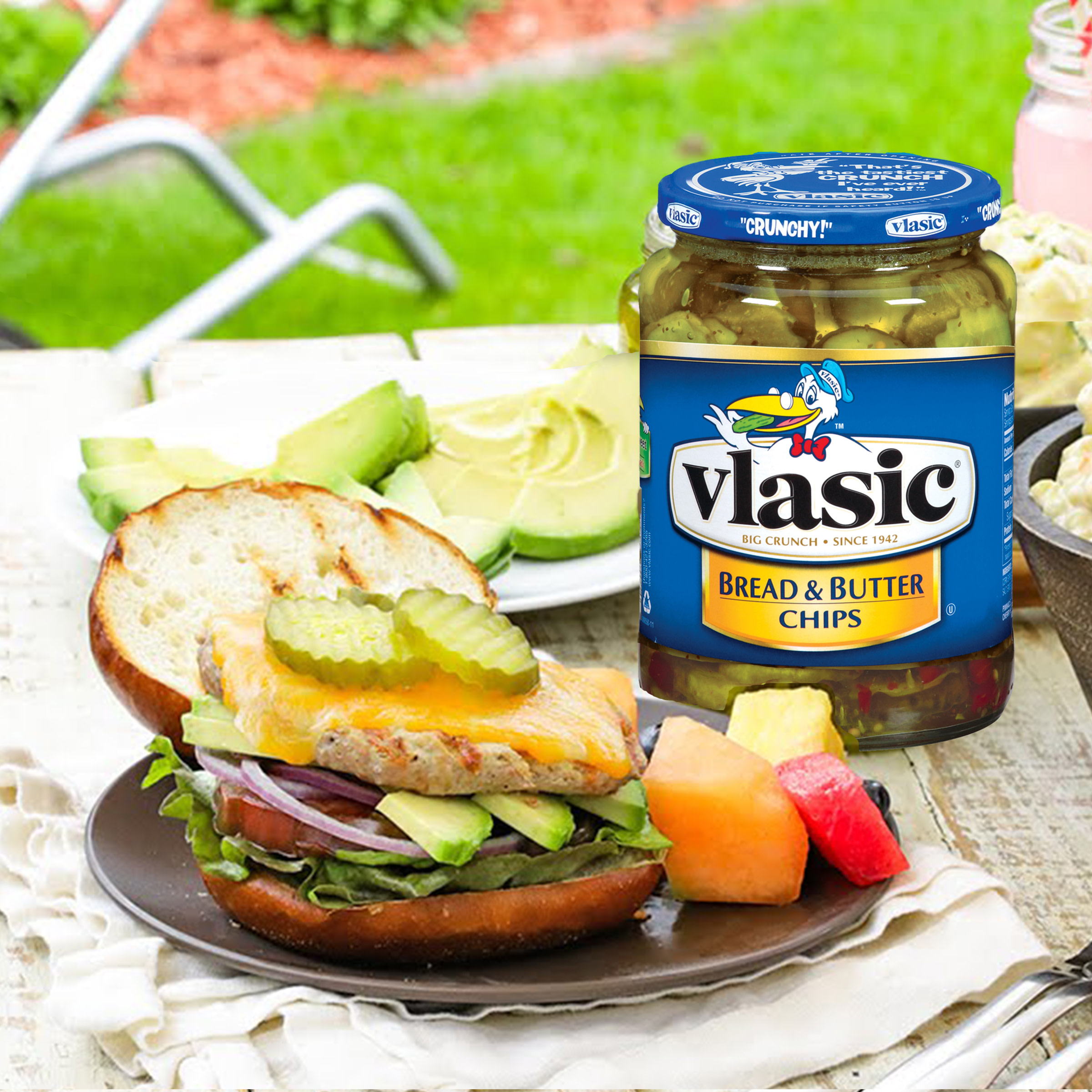 Vlasic Bread And Butter Pickles Sweet Pickle Chips 24 Oz Jar Walmart Com Walmart Com