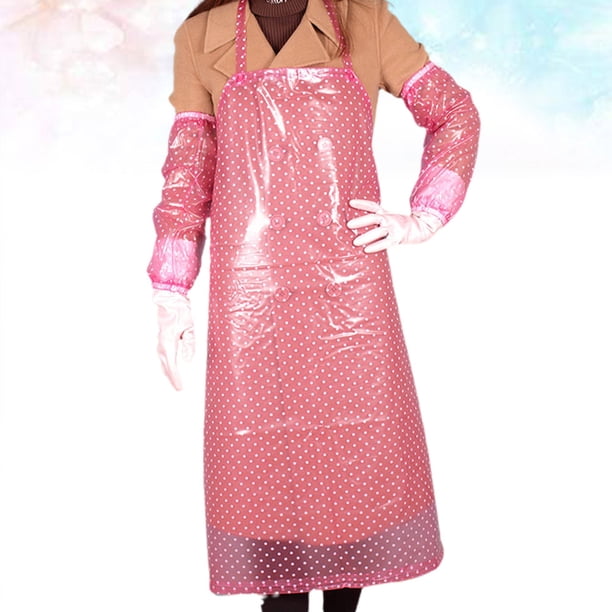 unbranded Delantal Sencillo De Cocina Con Impermeables Color Rosa Para Uso En Y Pintura