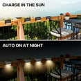 thumbnail image 6 of 8 Pack Solar Deck Lights Outdoor, Solar Step Lights Waterproof LED Solar Lights for Outdoor Stairs Step Fence Yard Patio Pathway Christmas Decoration Lights(Black-Warm White), 6 of 6