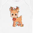 thumbnail image 4 of Inktastic Cute Christmas Reindeer with Christmas Lights Boys or Girls Baby Bodysuit, 4 of 5