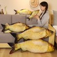 thumbnail image 5 of 30-80cm 3D Simulation Gold Fish Plush Toys Stuffed Soft Animal Carp Plush Pillow Creative Sofa Pillow Cushion Gift Kids Toy, 5 of 5