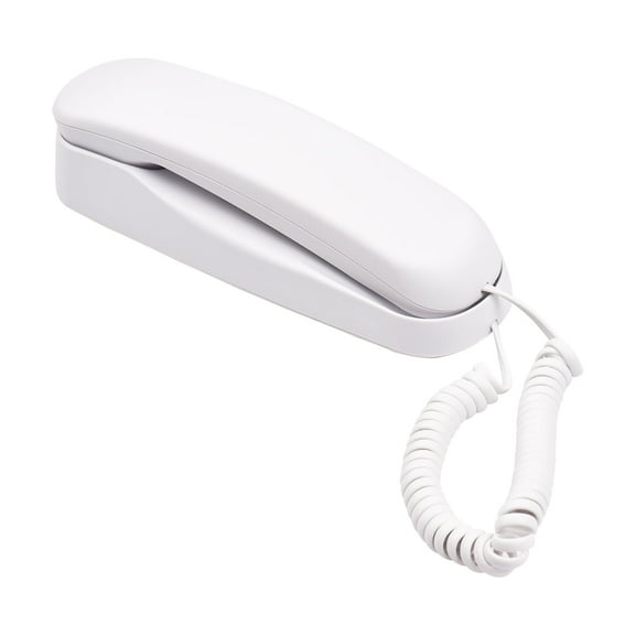 GJX Desktop Corded Landline Phone, Wall Mountable, White