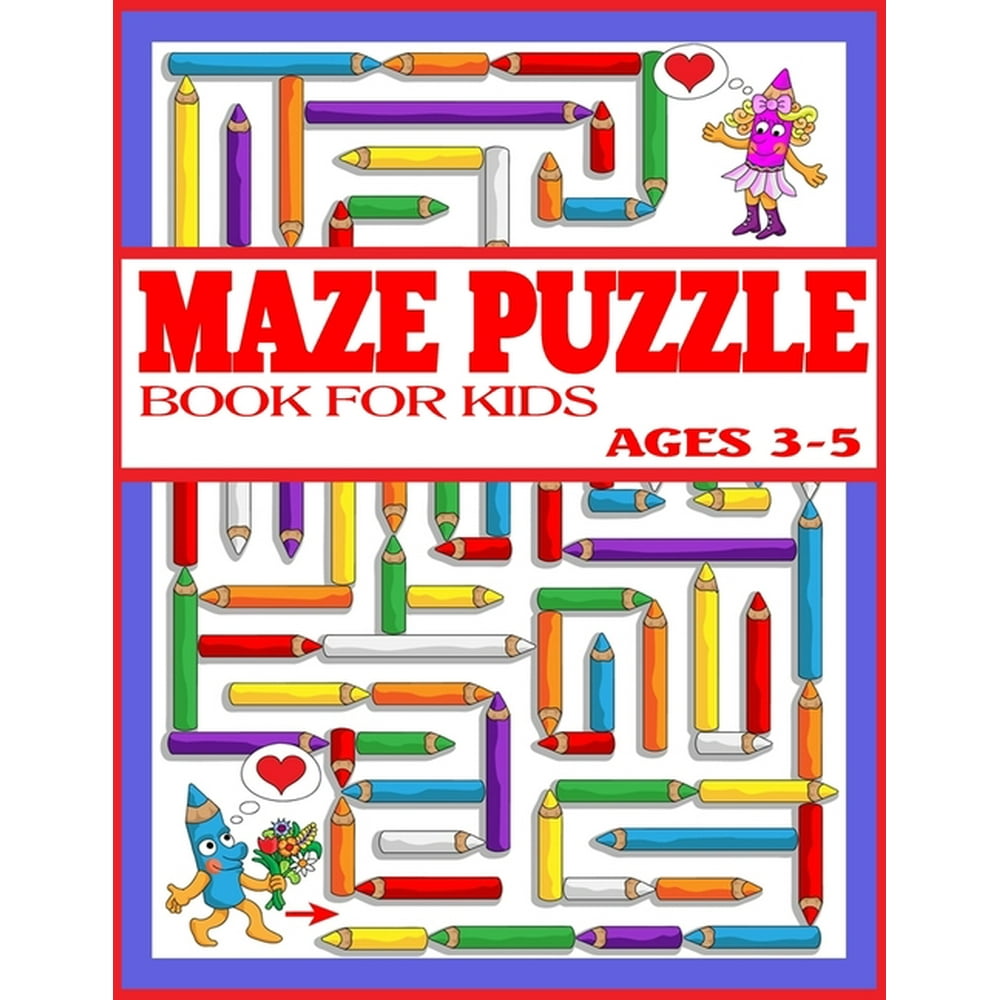 Maze Puzzle Book for Kids Ages 35 The Amazing Big Mazes Puzzle