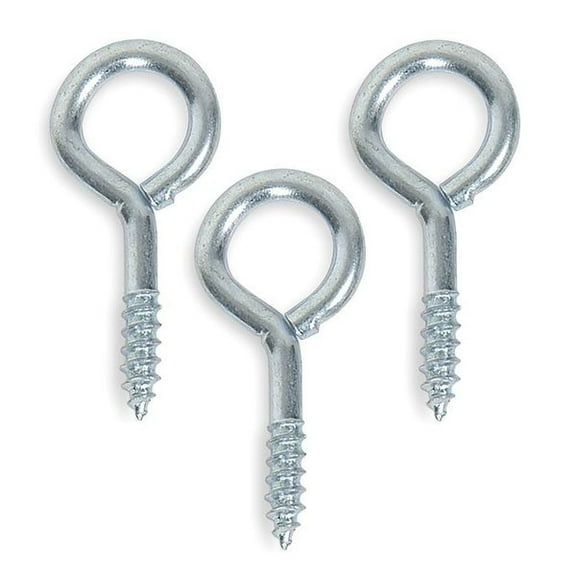 Eye Bolt 3/32", 25/64 in ID, Steel, Zinc Plated, 20 PK