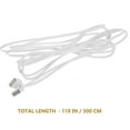 thumbnail image 2 of Gymnture 3 Meters Length Double-Ended RGB Lightening Extended Cord LED Connector for SMD 5050 3528 RGB LED Light Strip, 2 of 10
