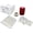 Red, variant on Endure Wound Care Kit 1, First Aid Variety Pack That Includes, Non-Sterile Gauze Swab 4"x4" Pack of 100, 1 Roll of White Paper Tape, 10 Alcohol Prep Pads & 1 Cohesive Bandage (White Cohesive Wrap)