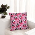 thumbnail image 6 of Pofeuu Panda Heart Valentine Print Double-sided plush pillowcase Square Throw Pillow Covers Pillows Cover for Living Room Bedroom Sofa Couch Cushion Cover（No pillow core）-18"x18", 6 of 7