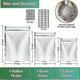 thumbnail image 5 of Resealable Mylar Bag For Food Storage - 50 Pack With Oxygen Absorber - Ideal For Grains And Nuts, 5 of 5