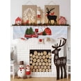 thumbnail image 3 of Merry Christmas Mantel Scarf Fireplace Decorations for Living Room, Farmhouse Xmas Tree Truck Winter Holiday Fireplace Mantel Scarf Cover Runner for Halloween/Thanksgiving/Christmas Decor 90"x17", 3 of 6