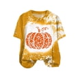 thumbnail image 5 of Dagaeig Halloween Womens Shirt Cute Ghost Shirt Fall Pumpkin Tshirt Graphic Tees Casual Long Sleeve Tops|Yellow S, 5 of 5